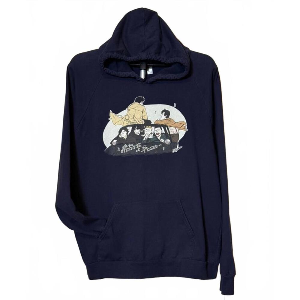 AMERICAN APPAREL SUPER WHO LOCK HOODIE UNISEX L SUPERNATURAL DR.WHO SHERLOCK